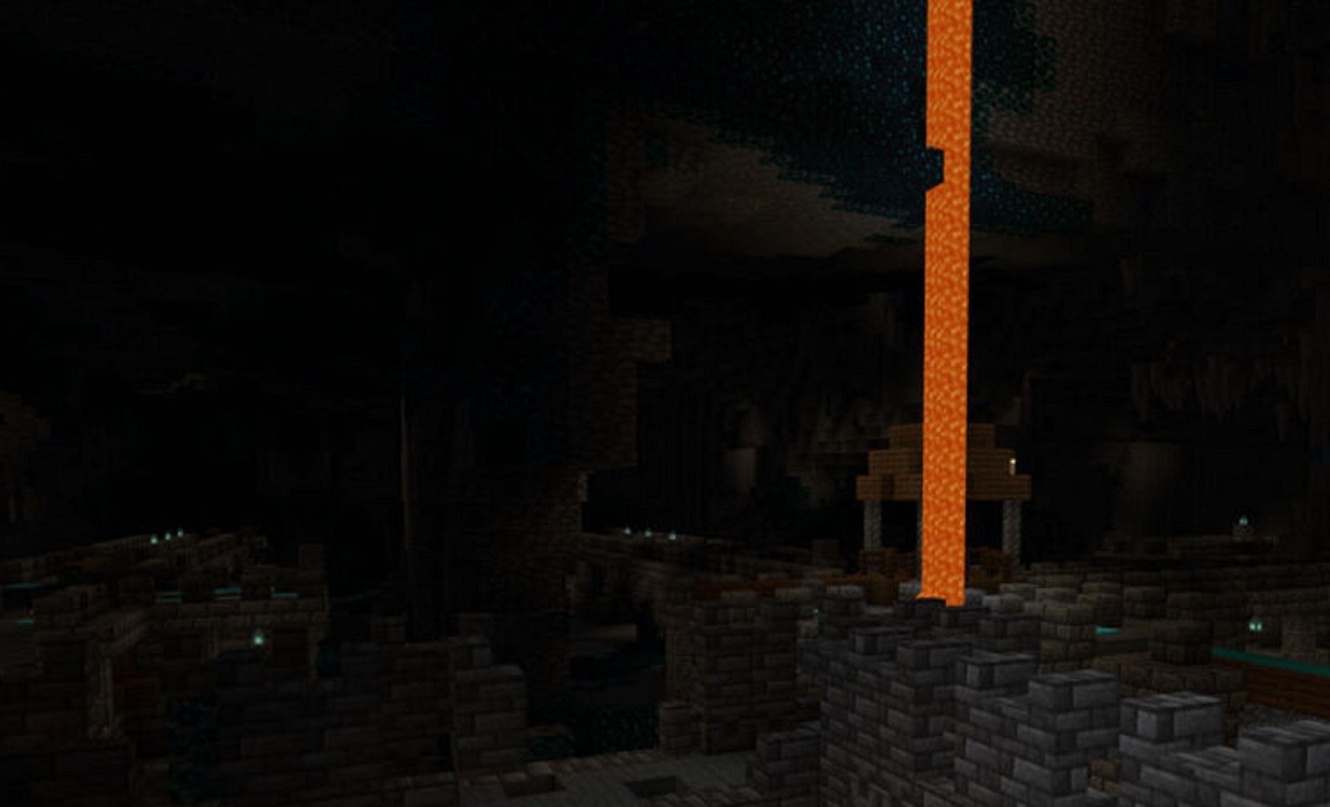 Beginning in an ancient city is sure to be dangerous (Image via Mojang)