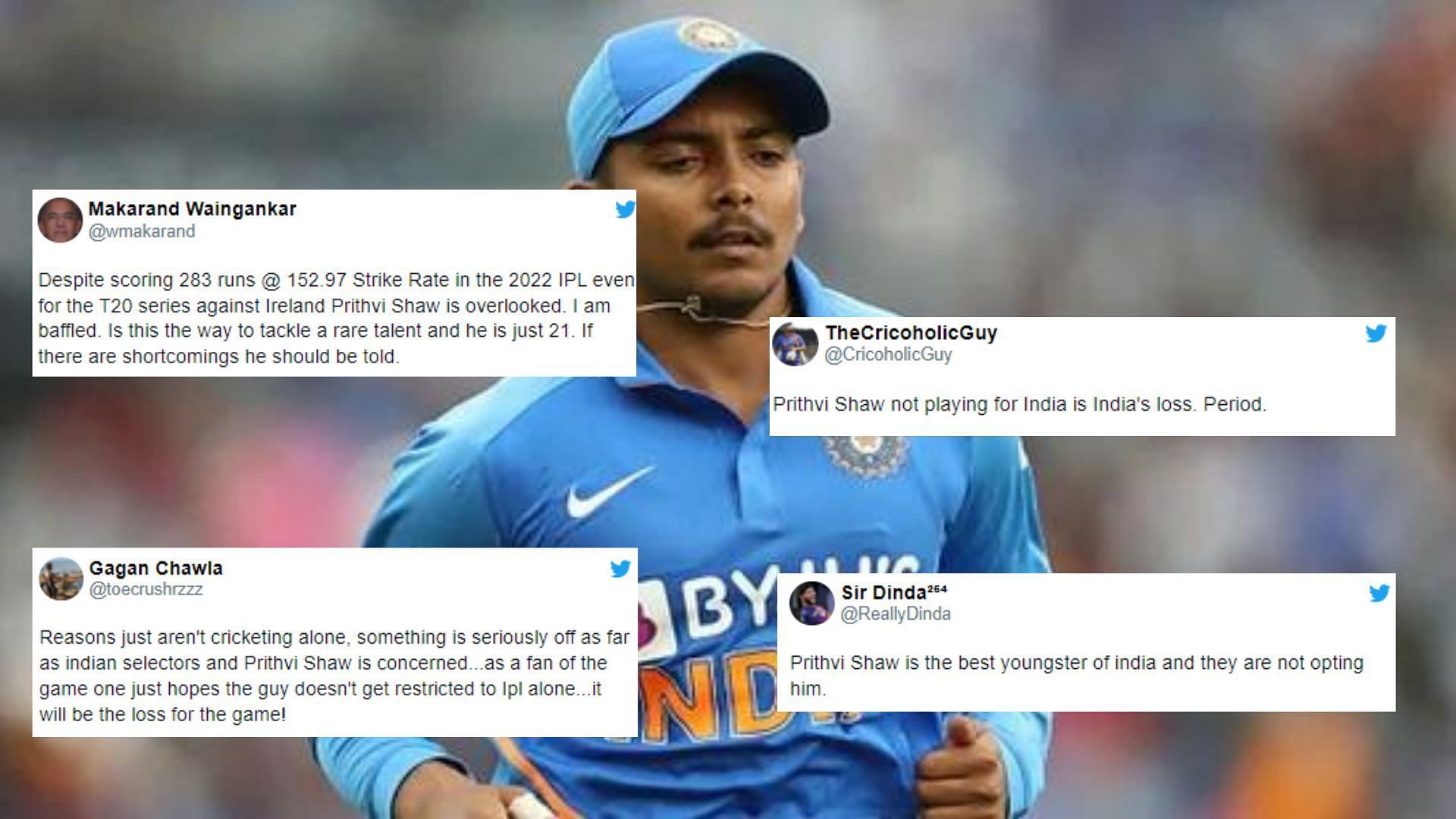 Prithvi Shaw has played just one T20I for India so far.