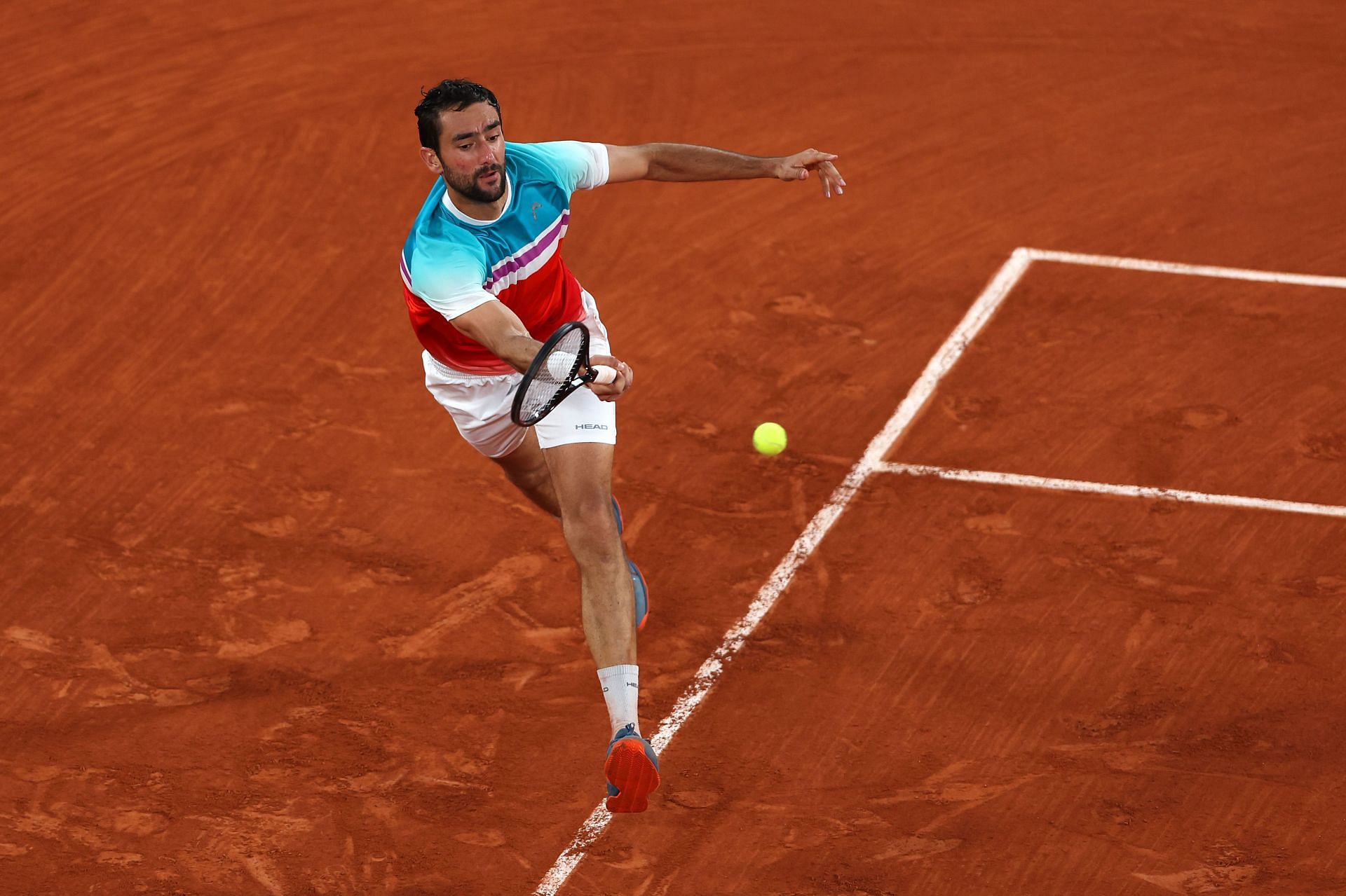 Marin Cilic at the 2022 French Open.