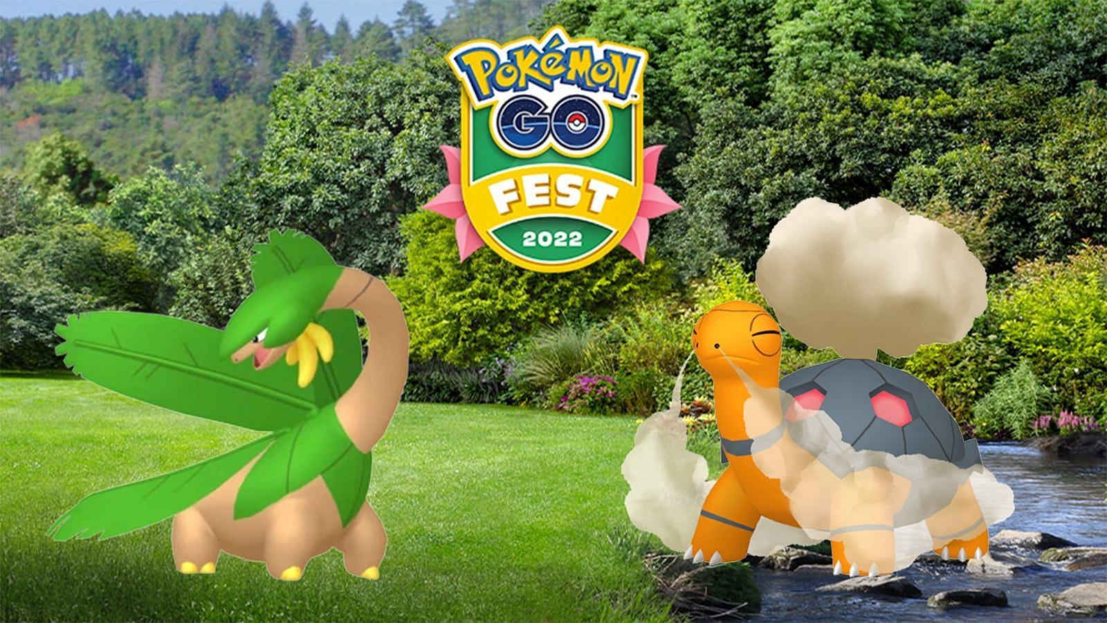 Torkoal and Tropius were available globally during Pokemon GO Fest 2022 (Image via Niantic)