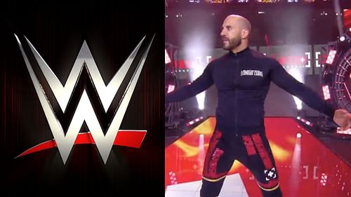 WWE logo; Claudio Castagnoli (f.k.a. Cesaro)