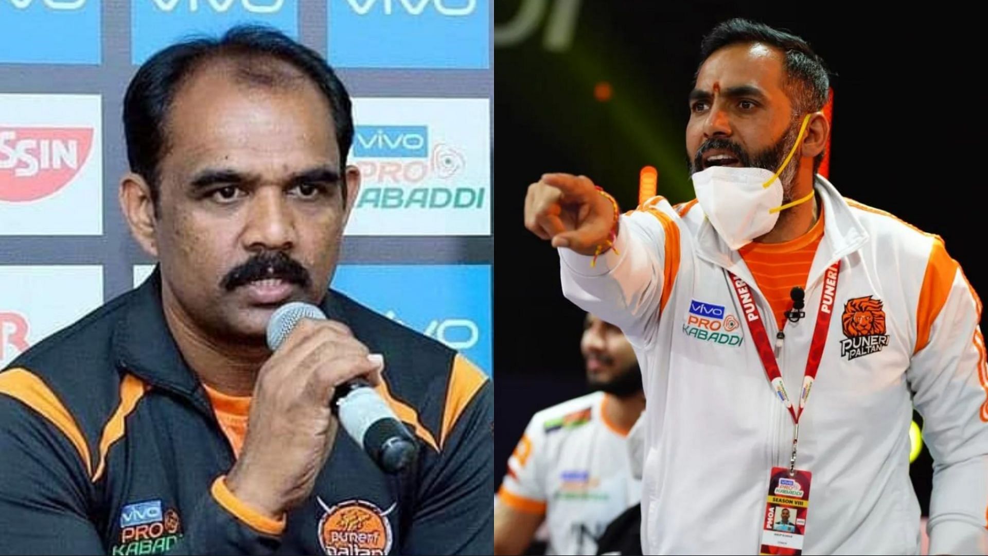 BC Ramesh (L) has replaced Anup Kumar as the head coach of Puneri Paltan (Image Source: Instagram)