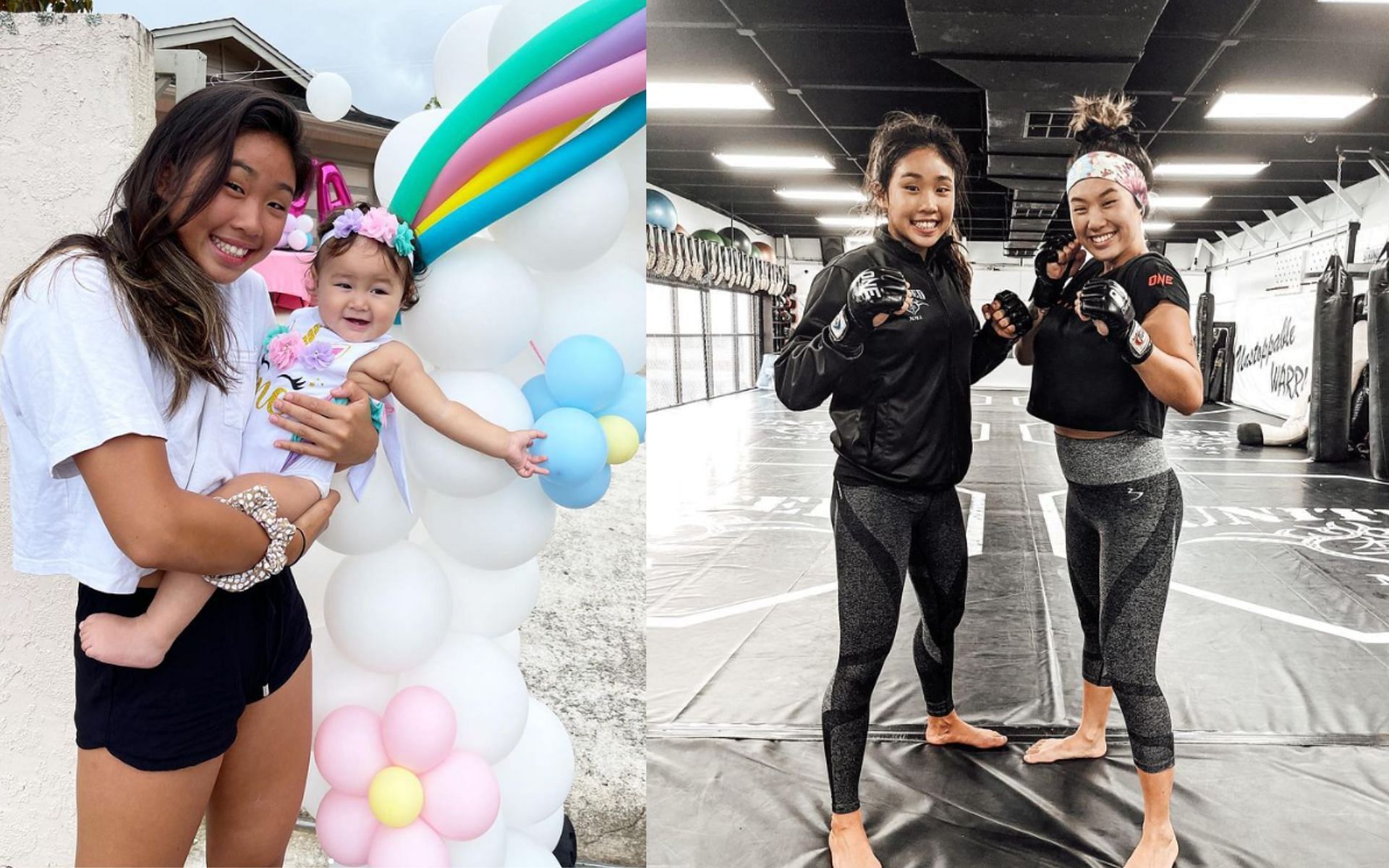 (left) Victoria &quot;The Prodigy&quot; Lee and (right) Angela &quot;Unstoppable&quot; Lee [Credit: Instagram @victorialee.mma @angelaleemma]