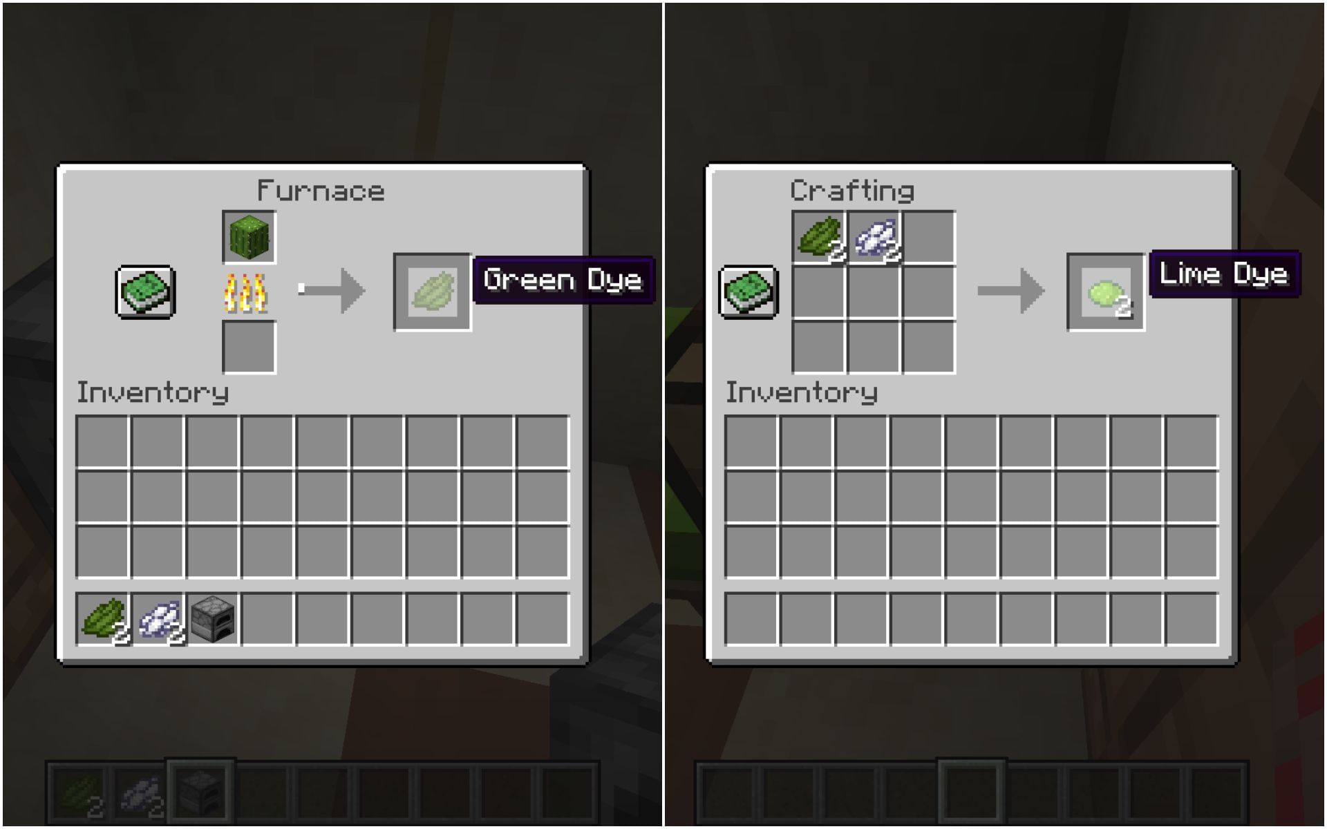 How to make lime green dye without using cactus in Minecraft 1.19