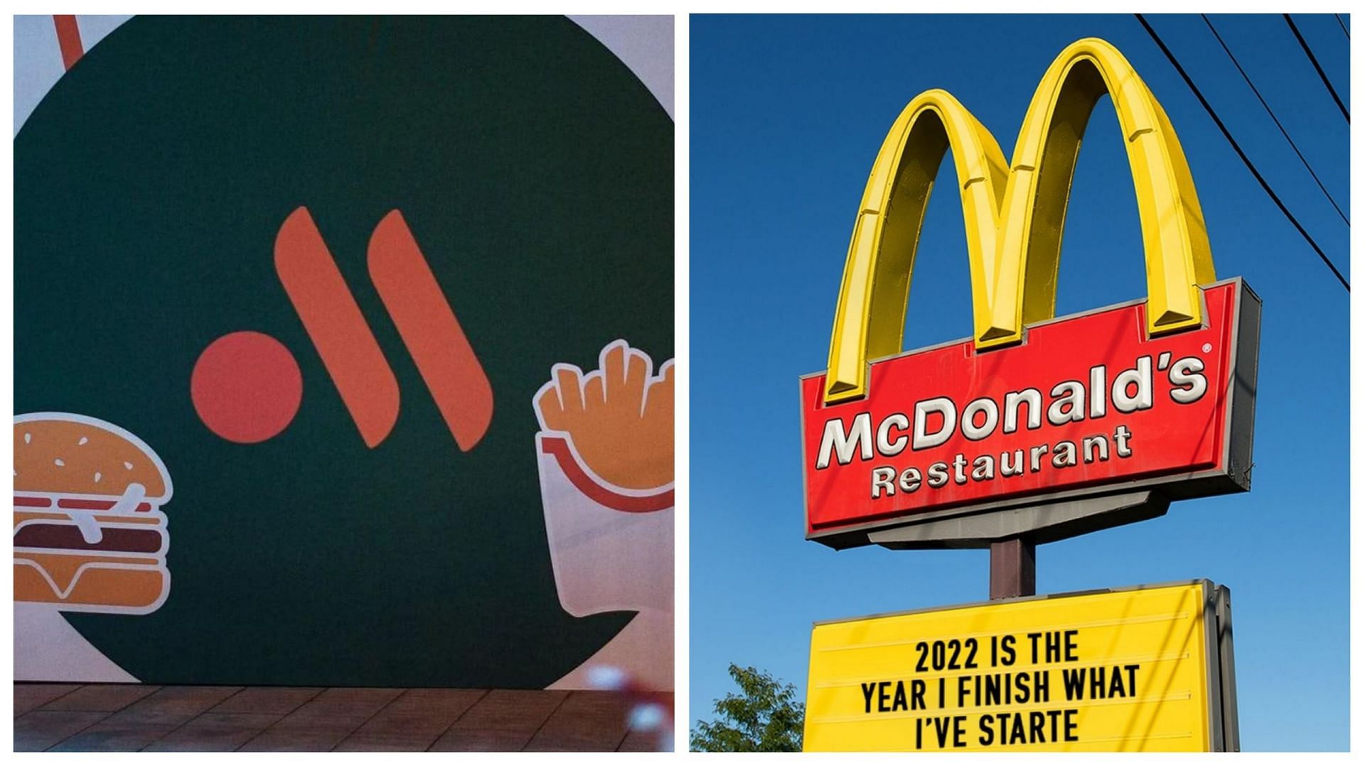 Russian fast-food company &quot;Vkusno-i tochka&quot; is set to replace McDonald&#039;s in the country (Image via @p_veronika/Twitter and @mcdonalds/Instagram)
