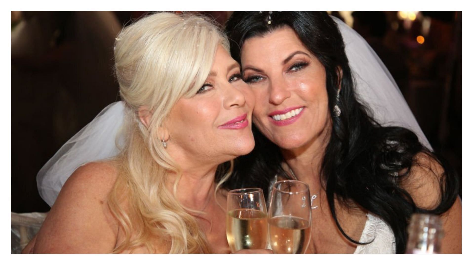 Samantha Fox and Linda Olsen recently got married (Image via Keith Curtis/Getty Images)