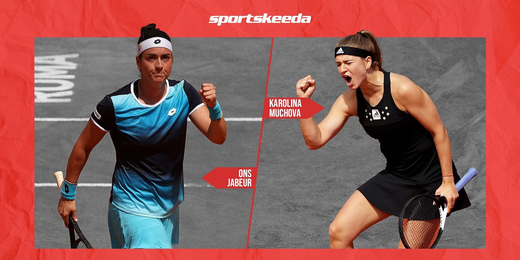 Ons Jabeur (L) will face off against Karolina Muchova in Berlin