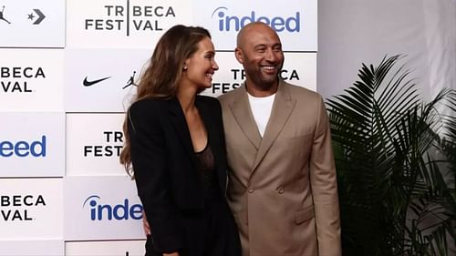 Derek with his wife, Hannah Jeter.