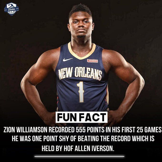 NBA on ESPN - Zion Williamson is only five pounds lighter than the largest  player currently in the NBA. He just turned 18 😳