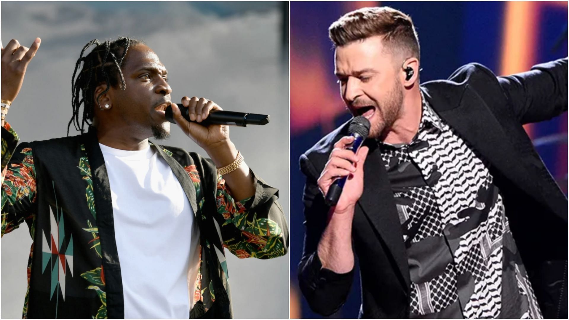 Pusha T and Justin Timberlake are featured on Calvin Harris&#039; new album. (Images via Getty)