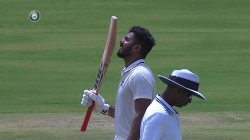 Manoj Tiwary scored an impressive hundred. Pic: BCCI
