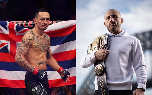 Max Holloway (left); Alexander Volkanovski (right)