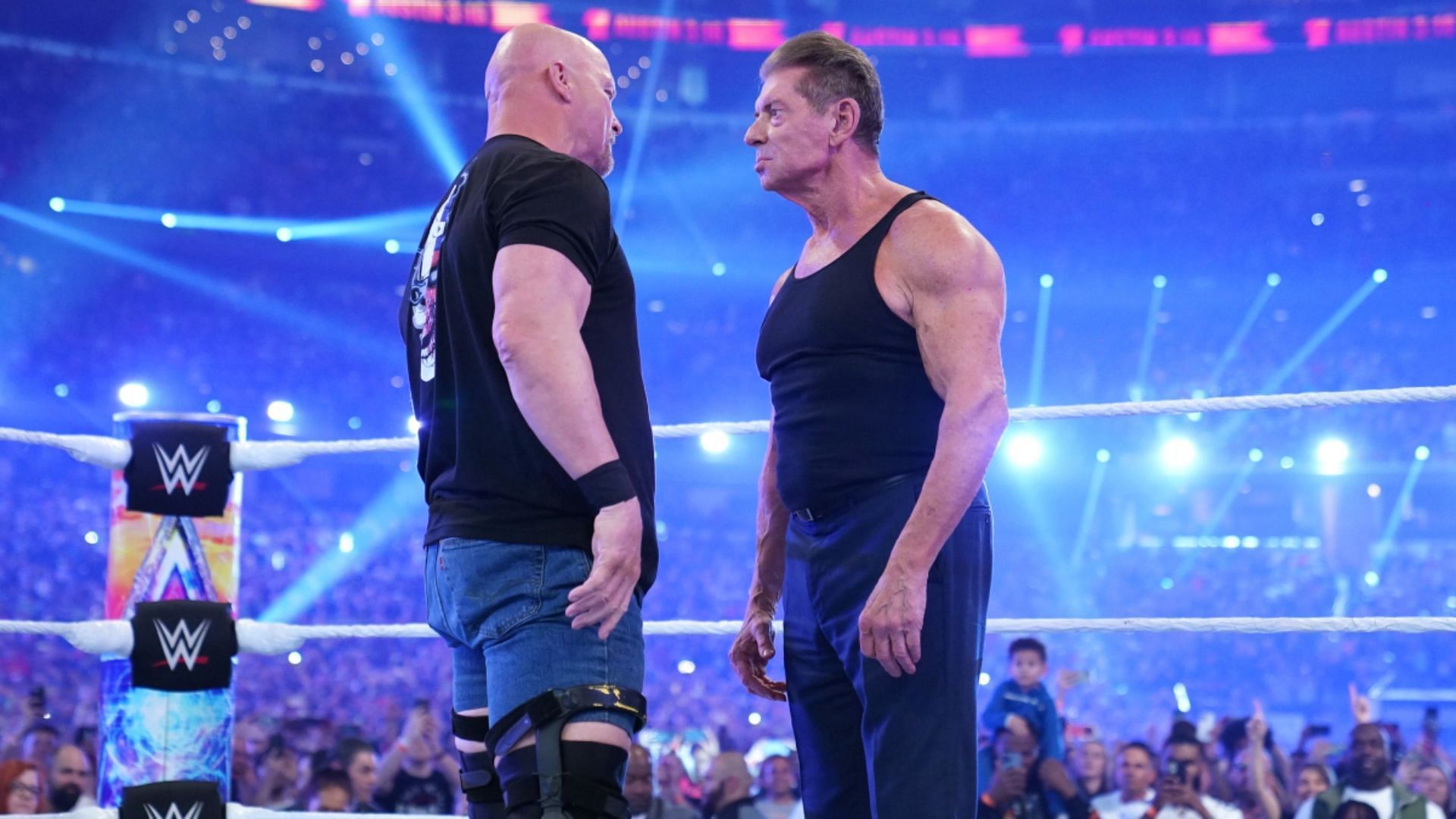 Vince McMahon had a heated interaction with Steve Austin at WrestleMania