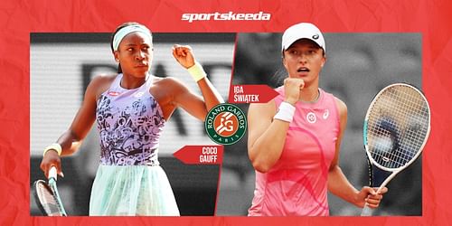 It's Coco Gauff (L) vs Iga Swiatek for the title