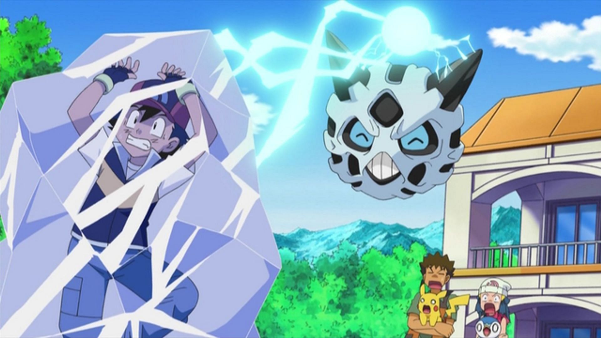 Glalie as it appears in the anime (Image via The Pokemon Company)