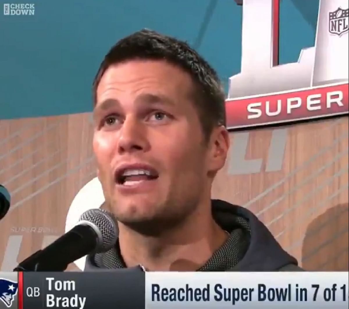 ICYMI Tom Brady tears up answering question about his hero