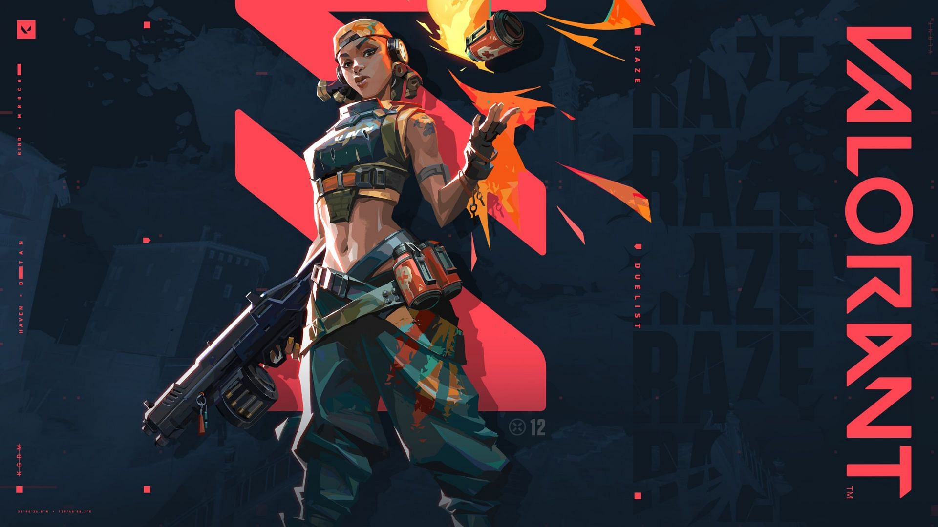 Raze, the Brazilian Duelist agent (Image via Riot Games)