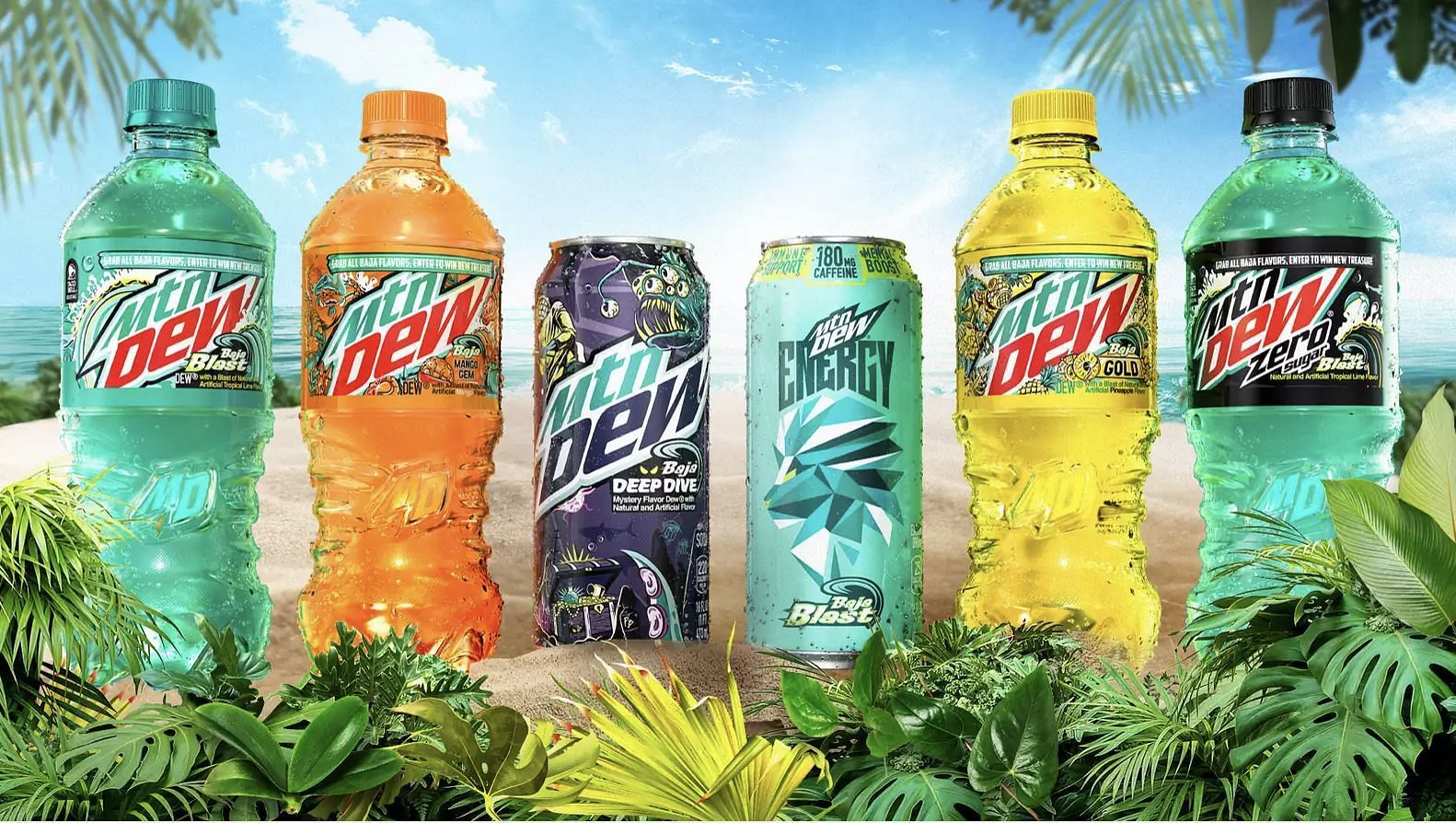 New Baja Blast Flavours Mountain Dew launches new drinks and giveaways