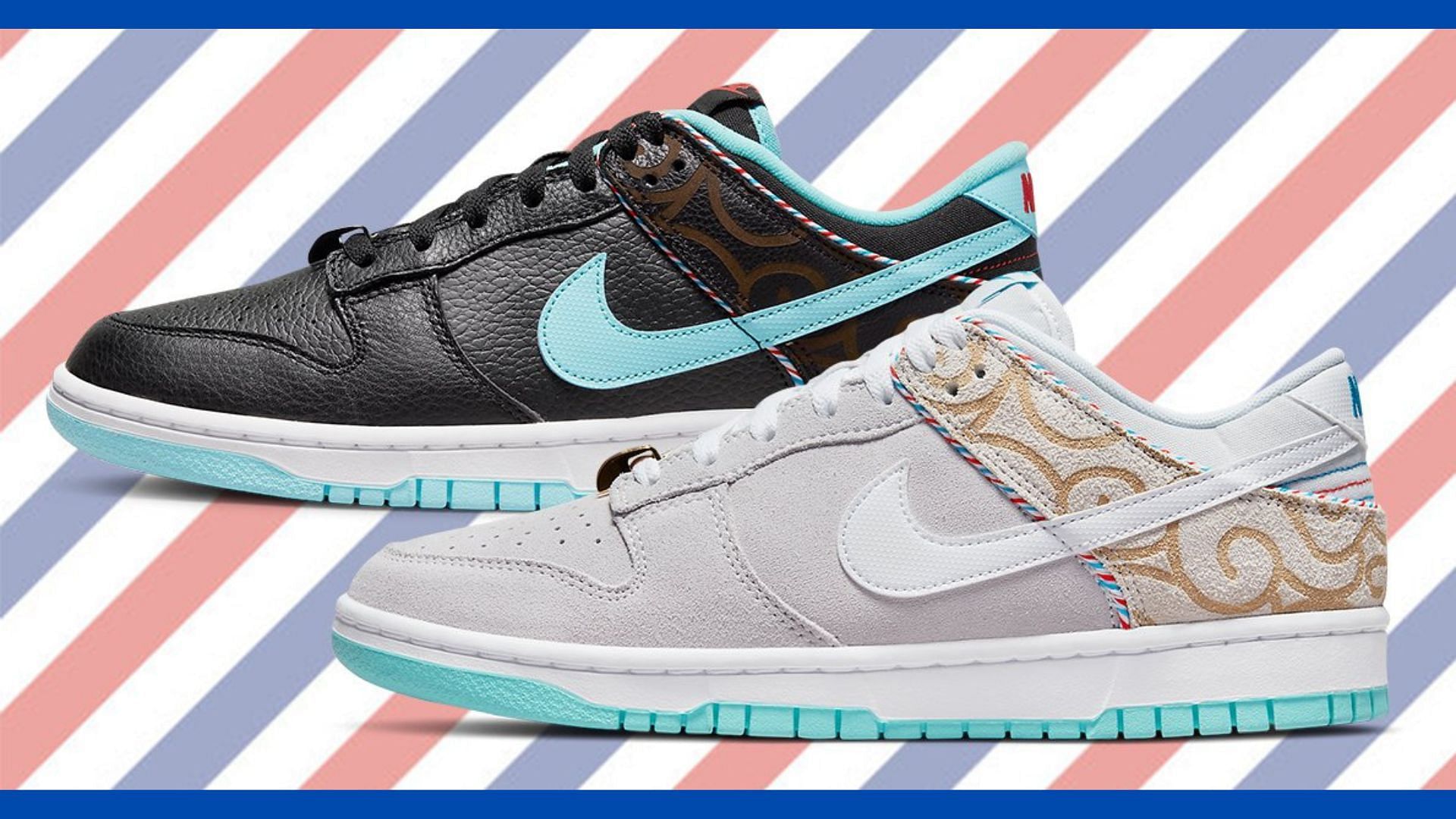Nike Dunk Low Barbershop will be dropped in two colorways (Image via Twitter/@modernnotoriety)