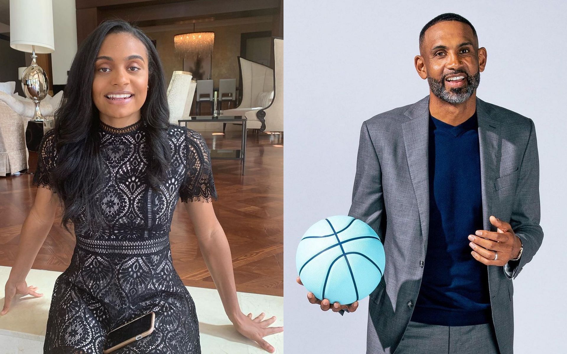 Myla Hill (left) and Grant Hill (right) [Images courtesy @mylahill and @realgranthill on Instagram)