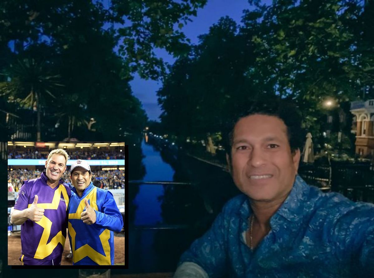 Sachin Tendulkar remembered Shane Warne while at a restaurant in London.