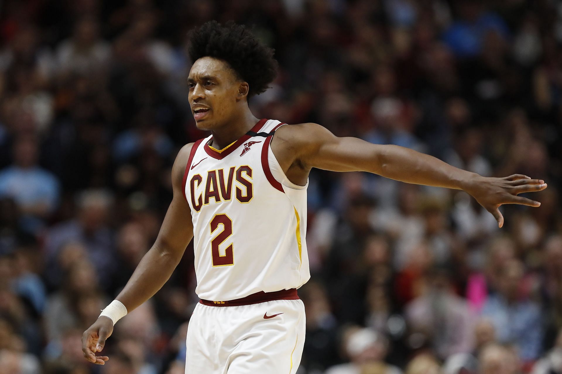 Collin Sexton of the Cleveland Cavaliers during the 2019-20 season