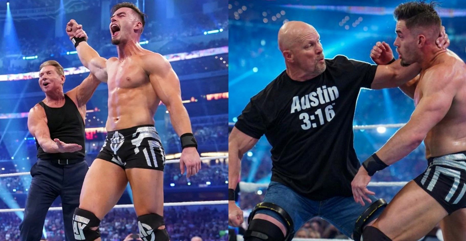 Pat McAfee defeated Theory at WrestleMania.