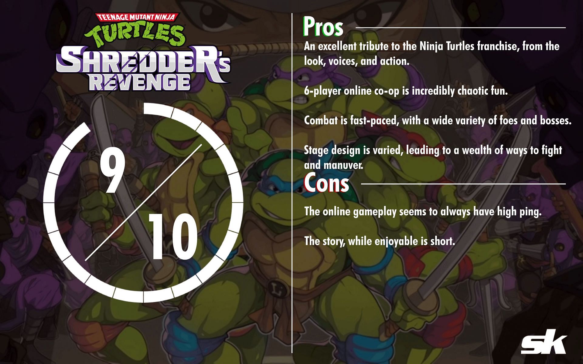 TMNT: Shredder&#039;s Revenge is a must-play for all fans of Teenage Mutant Ninja Turtles (Image via Sportskeeda)