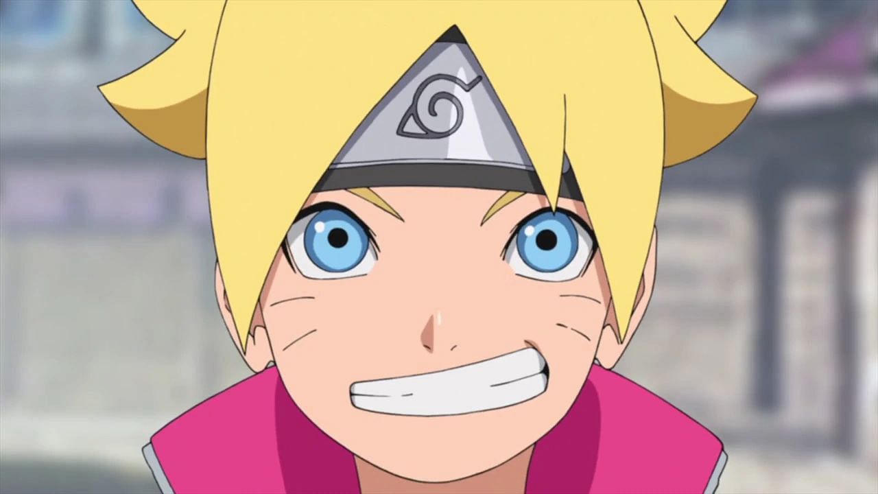 Uzumaki's face. 