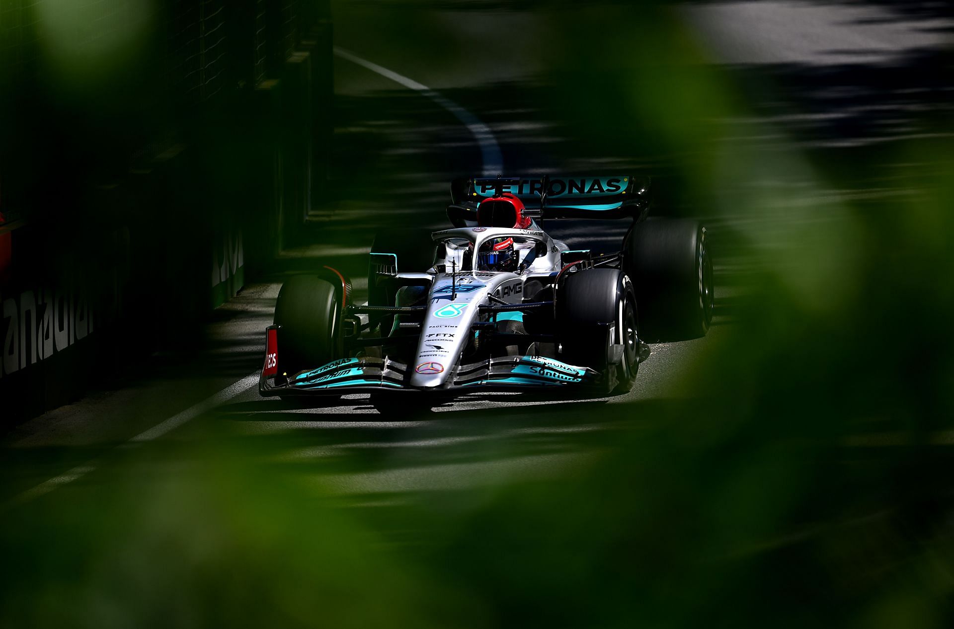 George Russell at the F1 Grand Prix of Canada