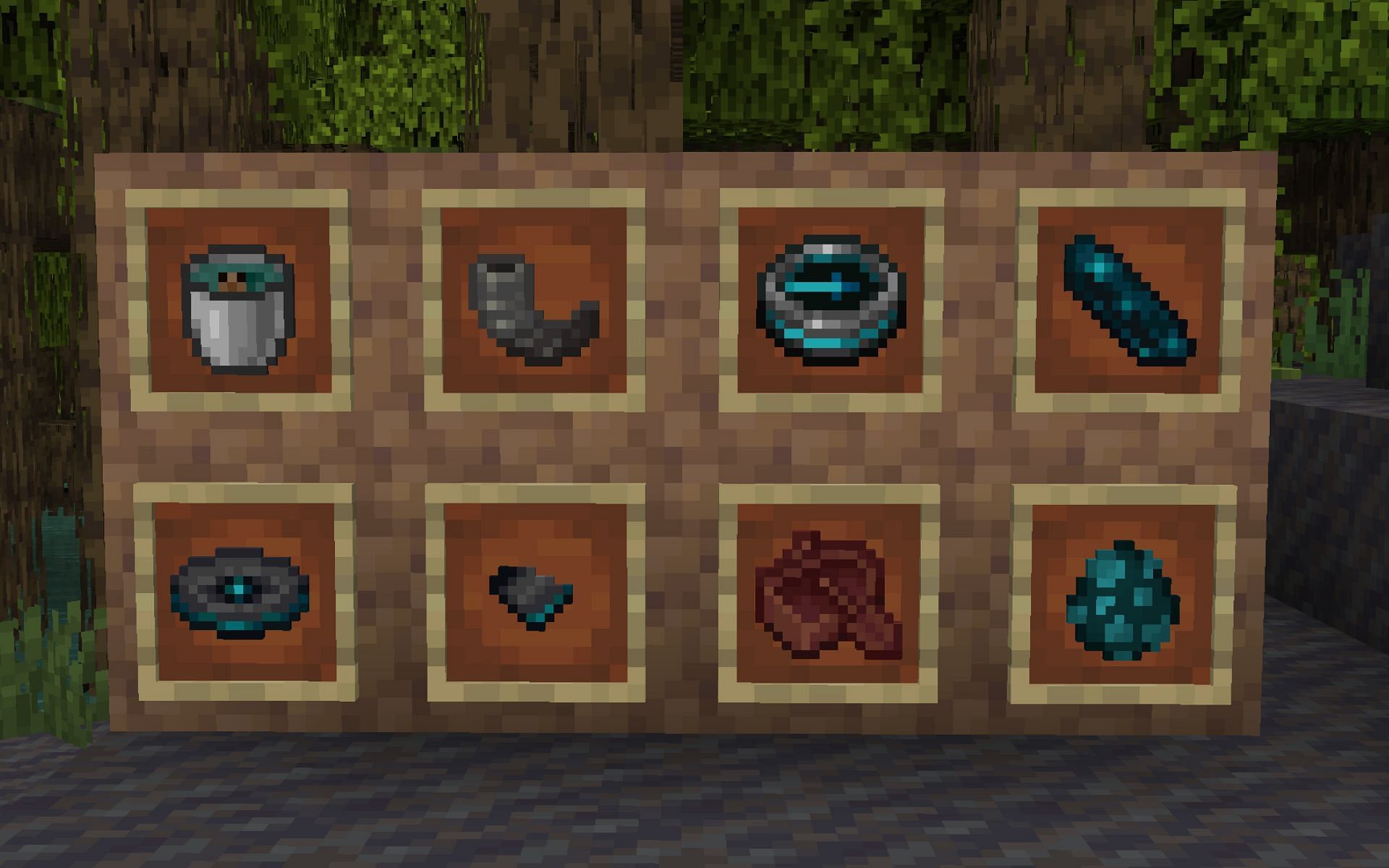 All the new items (Image via Minecraft)