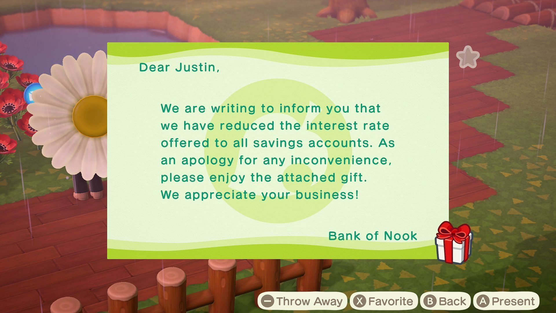 Players can get bank interest in Animal Crossing: New Horizons (Image via Animal Crossing World/Twitter)