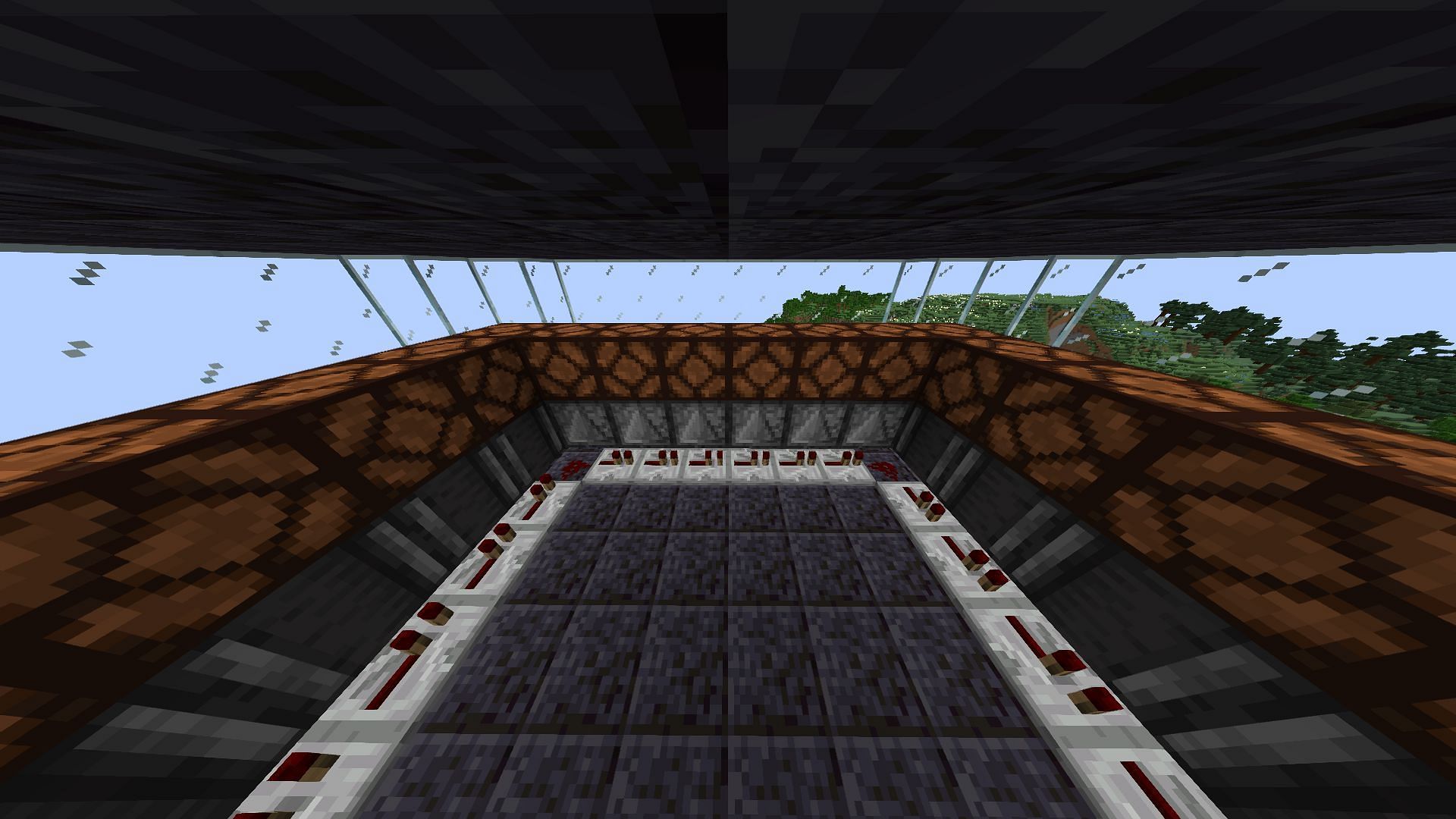 Redstone lamps are placed (Image via Mojang Studios)