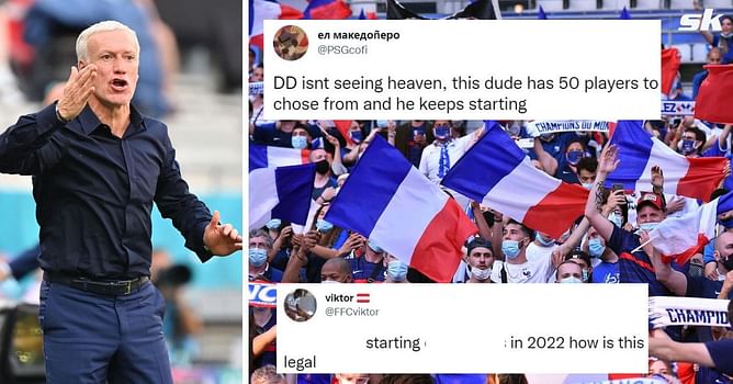 “How is this legal”, “This dude has 50 players to choose from” – France fans fume at Didier Deschamps for naming 2 players in starting line-up against Croatia