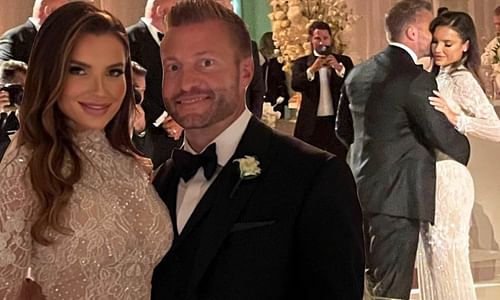 Rams HC Sean McVay and his wife, Ukrainian model Veronika Khomyn. Source: Daily Mail