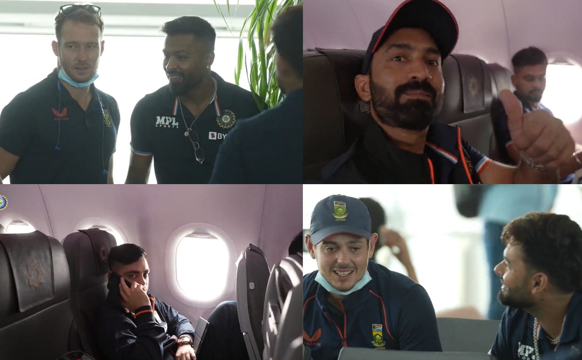 Indian and South African players have arrived in Odisha for the 2nd T20I. Pics: BCCI