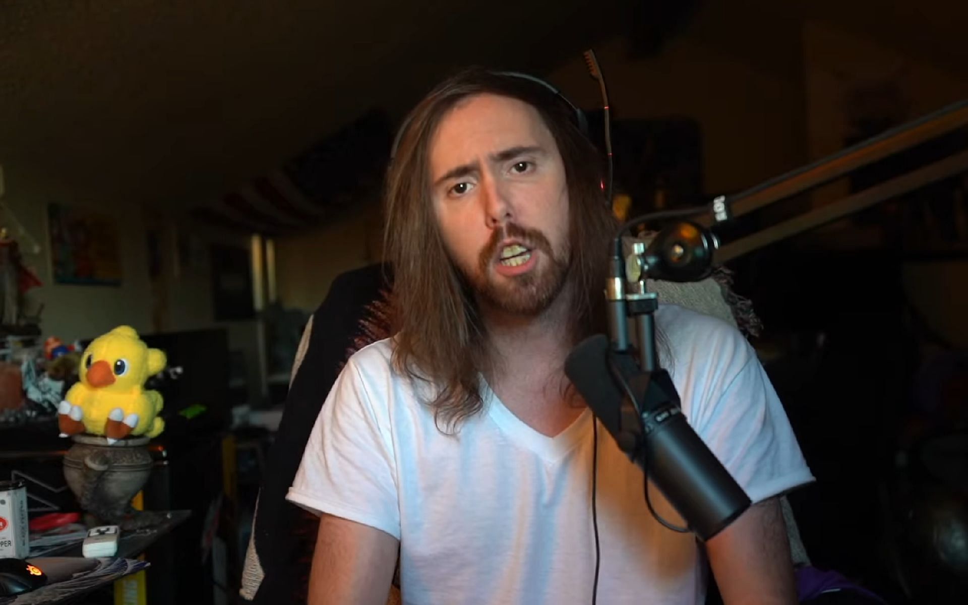 Asmongold&#039;s alternate Twitch channel, Zackrawrr has been banned on Twitch (Image via Asmongold/YouTube)