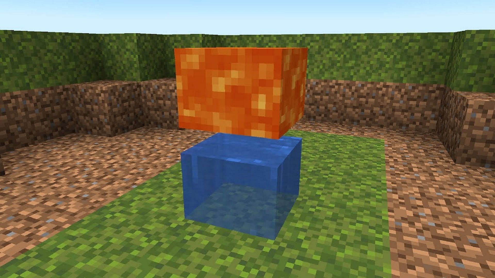 A Minecraft lava and water bug (Image via Phoenix SC/YouTube)