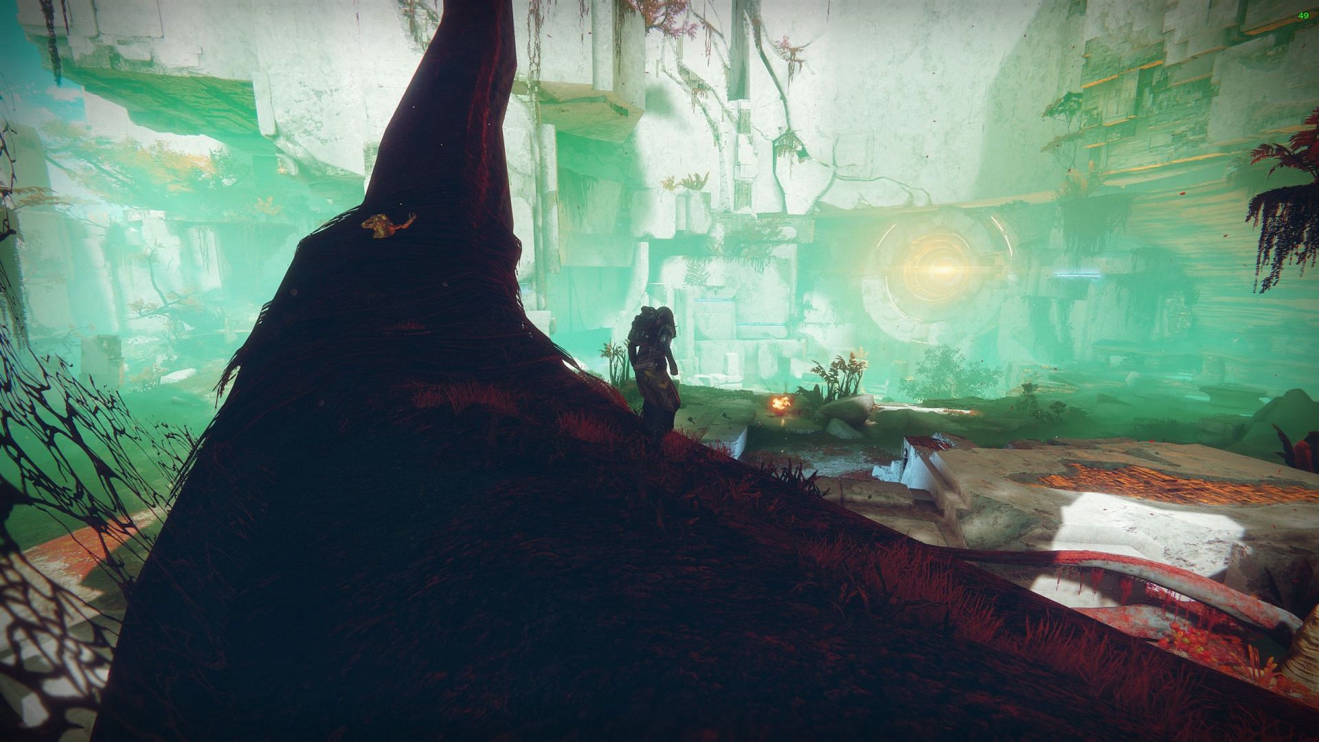 Xur on Nessus (Image via Bungie)