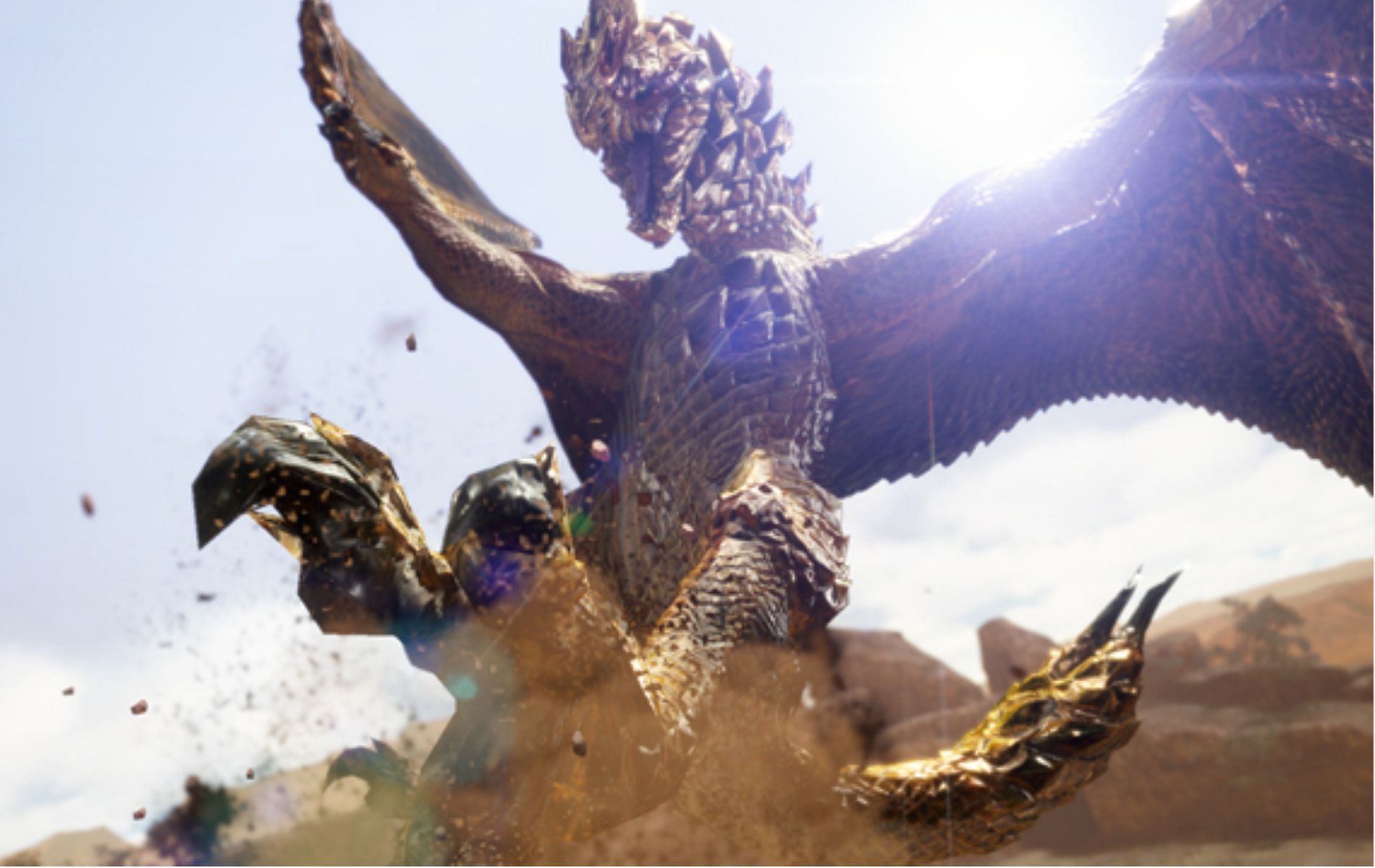 Seregios is a returning flying Wyvern that is known to being able to inflict Bleeding status on the players (Image via Capcom)
