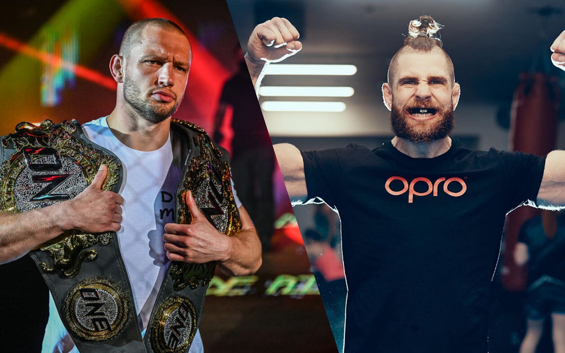 Reinier de Ridder (L) believes he can easily defeat Jiri Prochazka (R) if they ever match up. | [Photos: ONE Championship/@jirkaprochazka on Instagram]