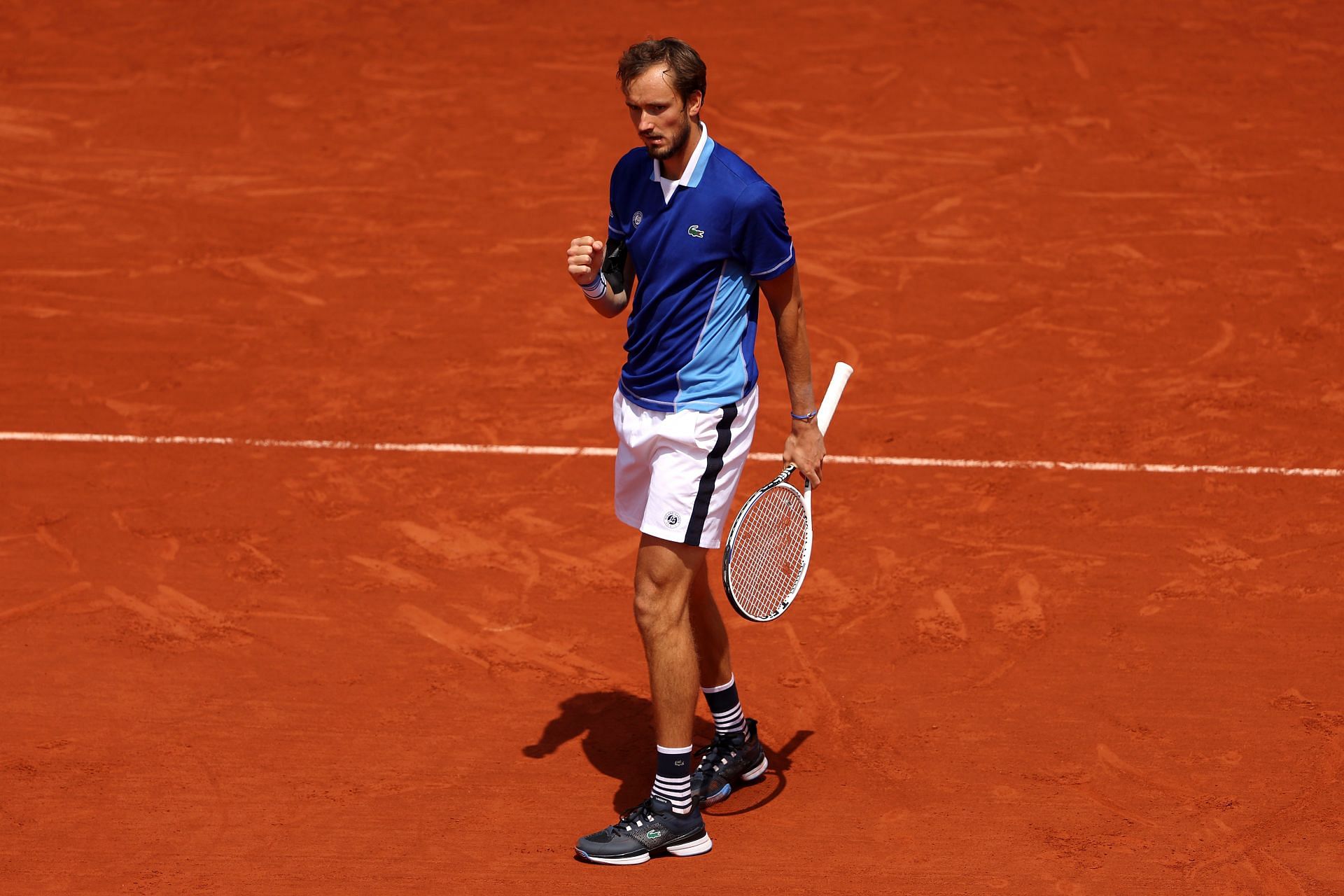 Daniil Medvedev at the 2022 French Open.