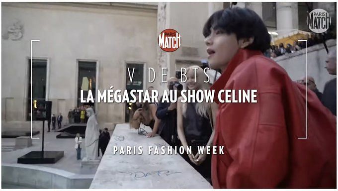 BTS' V captured at Paris Fashion Week