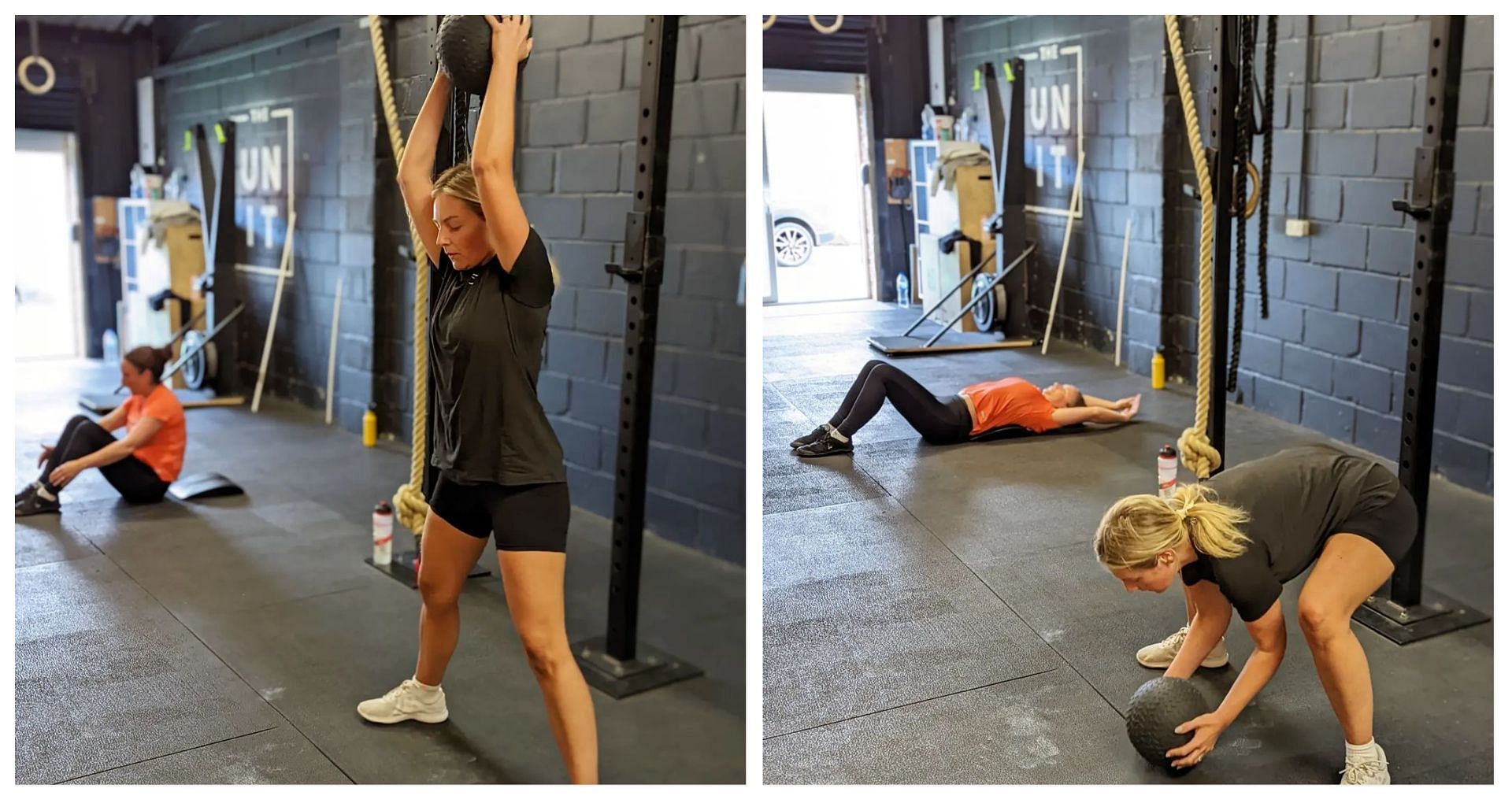 Medicine ball slams are excellent full-body strength and cardio exercise (Image via Instagram)