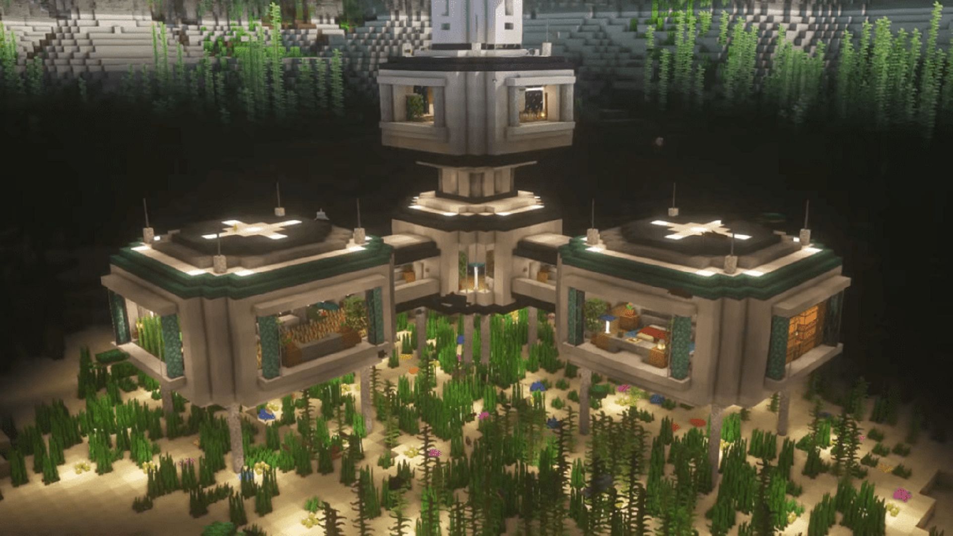 This underwater base is one of the best ways to set up for extended underwater ventures (Image via IrieGenie/YouTube)