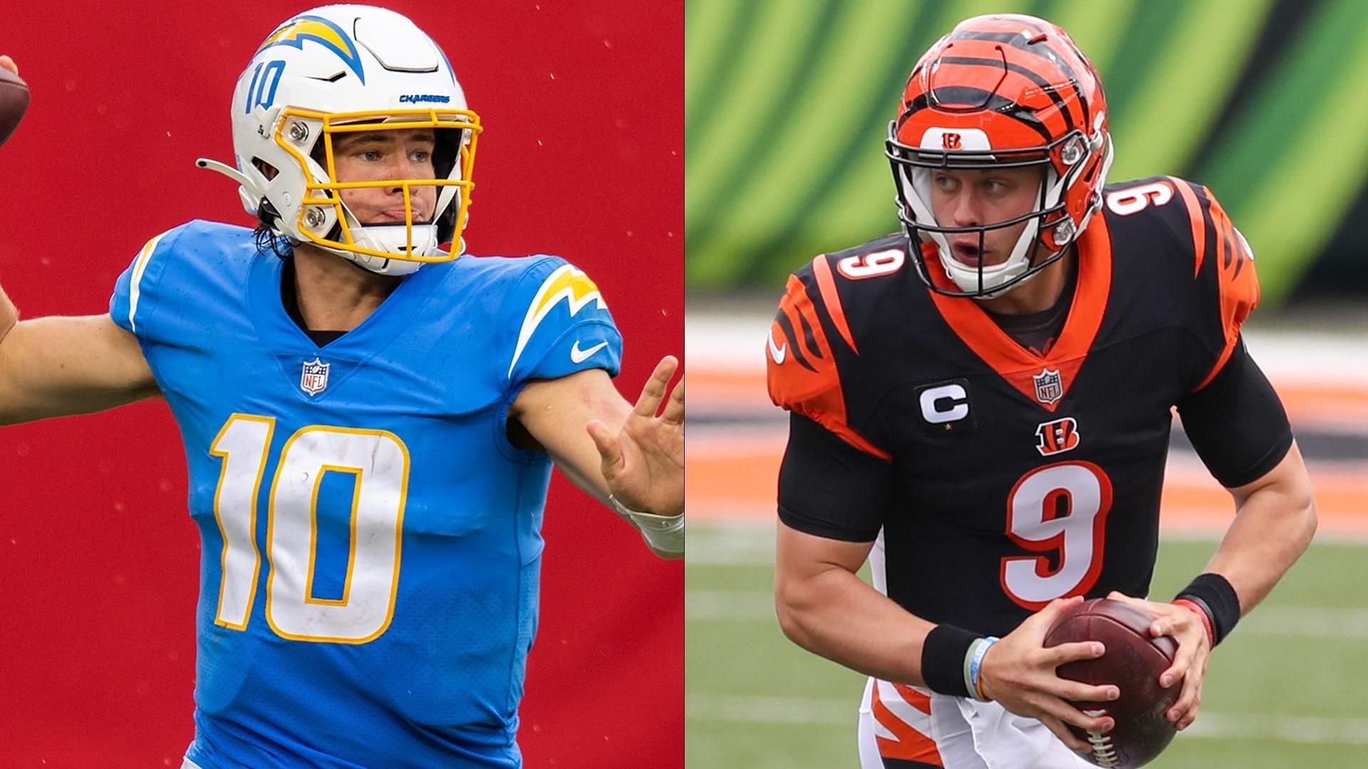Los Angeles Chargers and Cincinnati Bengals QBs