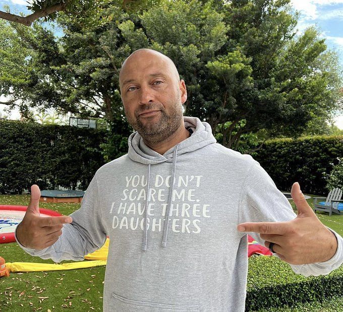 You don't scare me. I have three daughters - Derek Jeter dons a