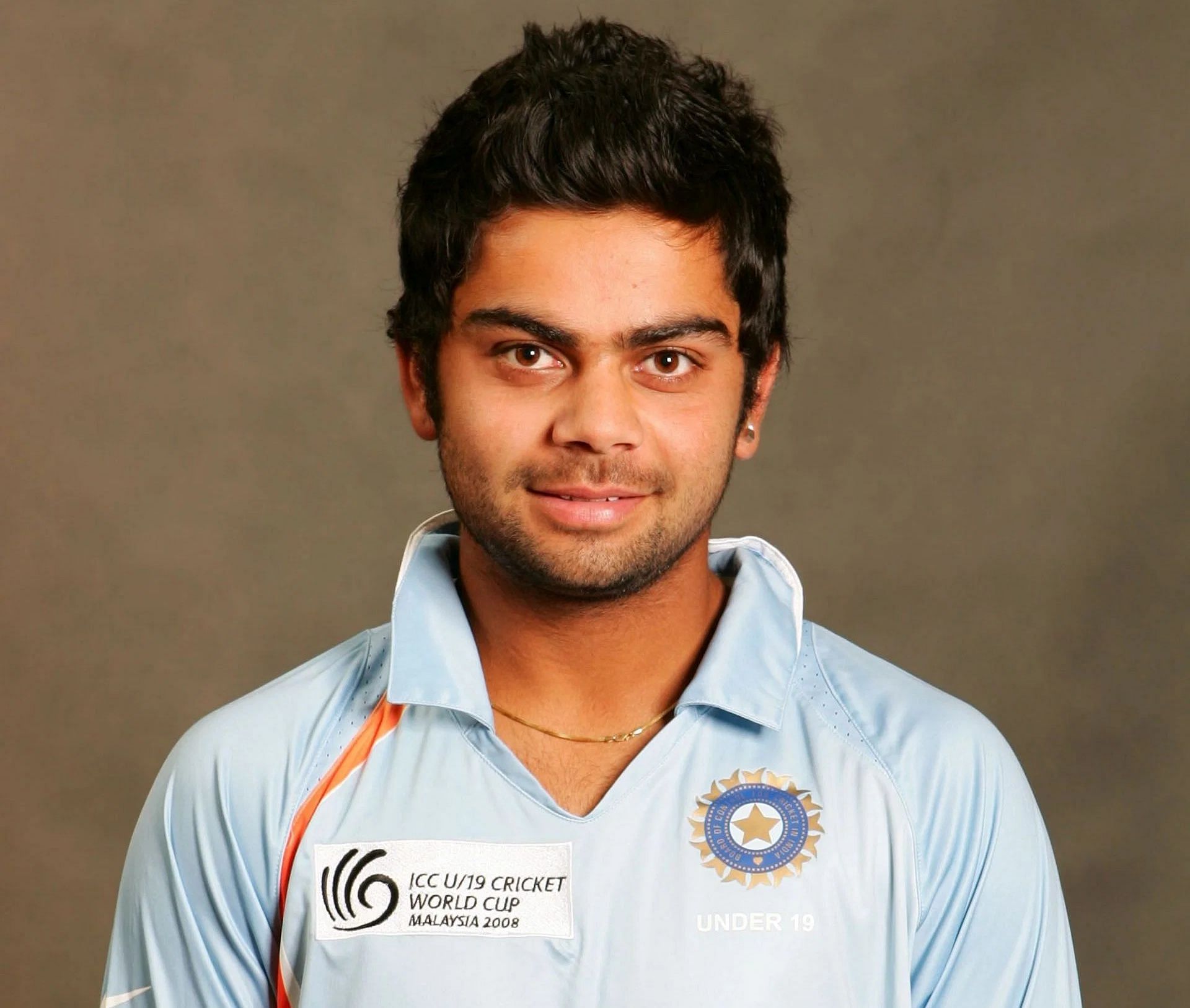 Virat Kohli during his U19 days. Pic: Getty Images