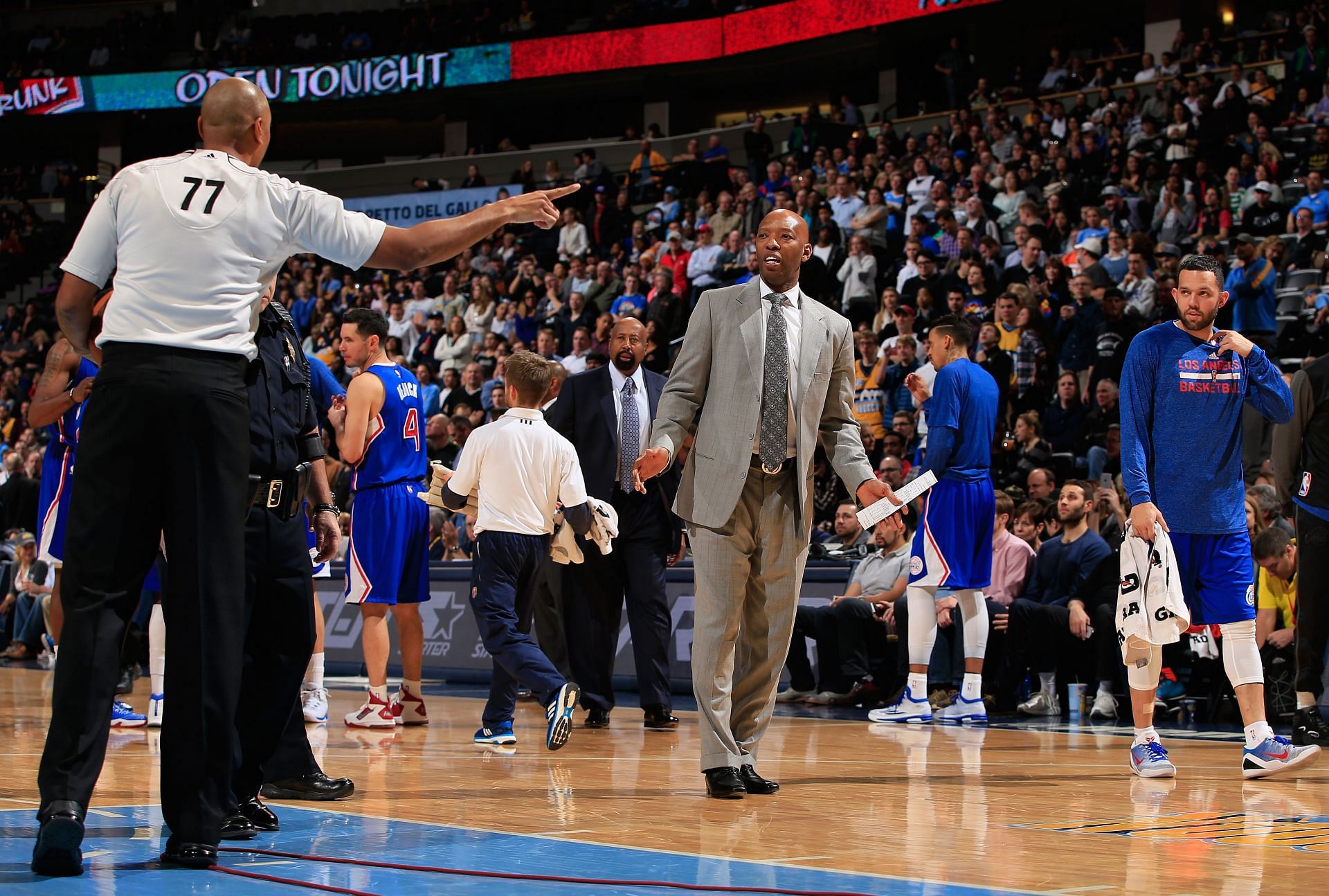 Assistant coach Sam Cassell of the Los Angeles Clippers in 2014