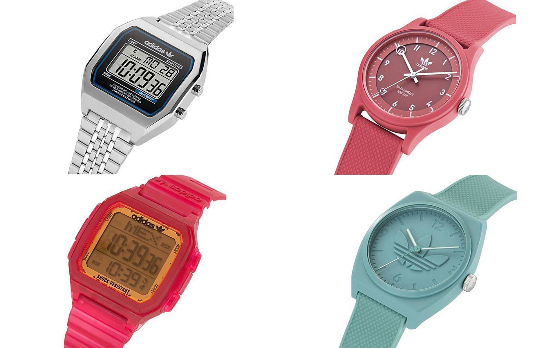 Adidas Originals x Timex created colorful watches with metal and rubber straps (Image via Sportskeeda)